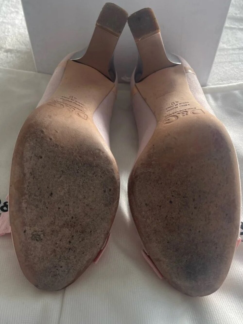 Dolce Gabbana Cap Toe Pumps Pink suede - Picture 5 of 10